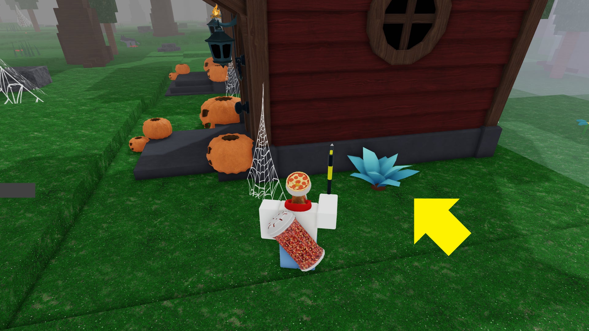 A character standing next to a mandrake plant in 99 Nights in the Forest. - 9