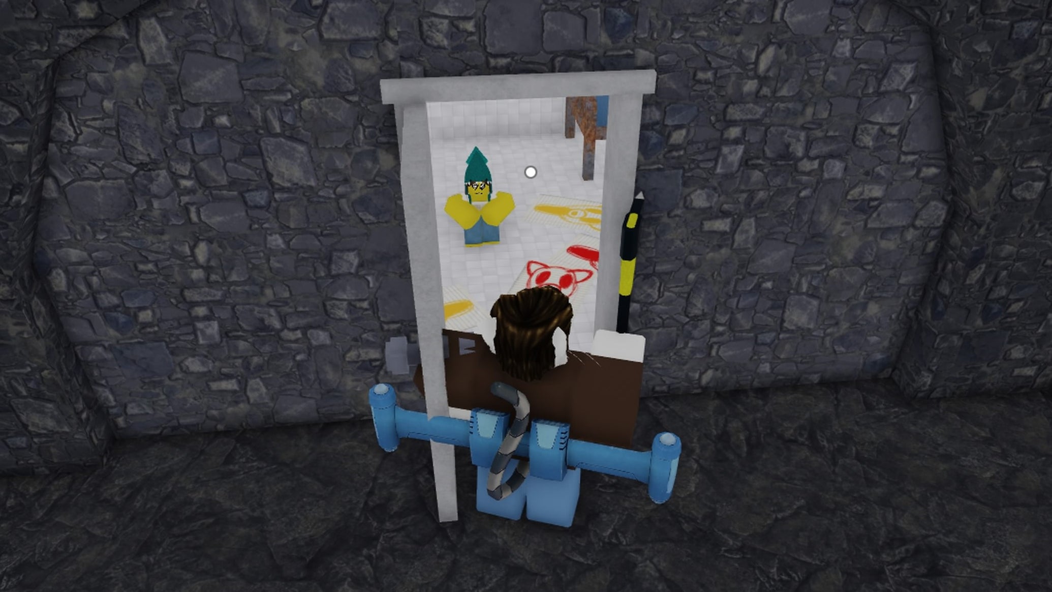 A ranger saving one of the missing kids in 99 Nights in the Forest. - 1