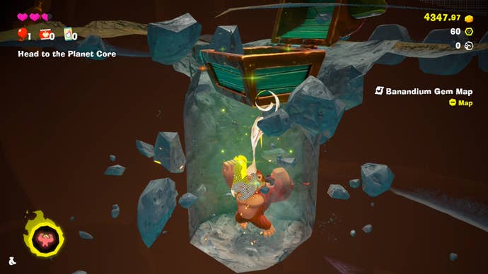 DK digs through the earth in Donkey Kong Bananza.