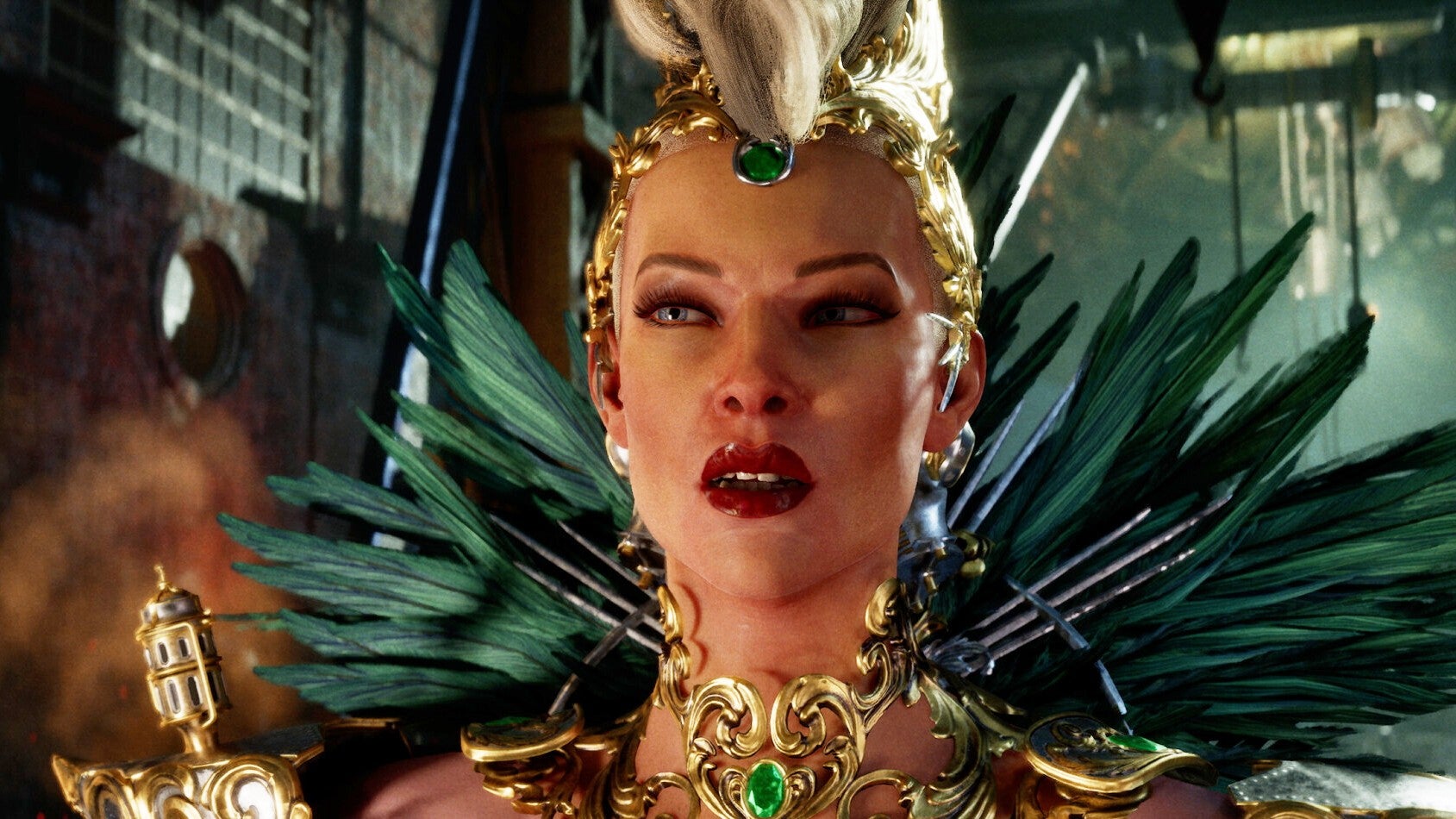 A lady in very ornate clothing in Clockwork Revolution