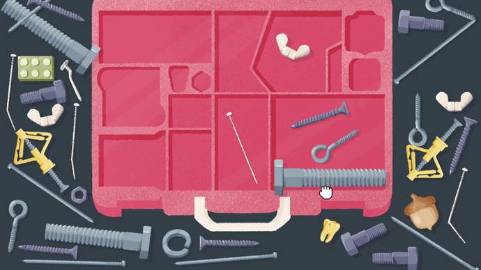 Organising a tool box in A Little to the Left