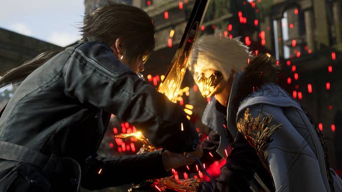 A sword fight in Lost Souls Aside