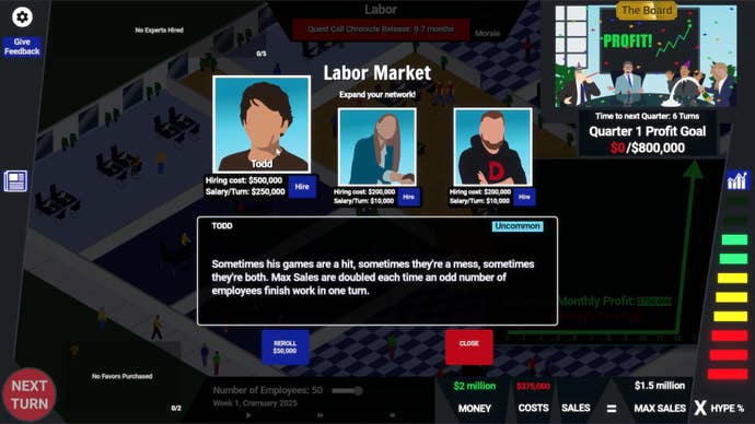 Hiring Todd for amusive and nett successful AAA simulator.