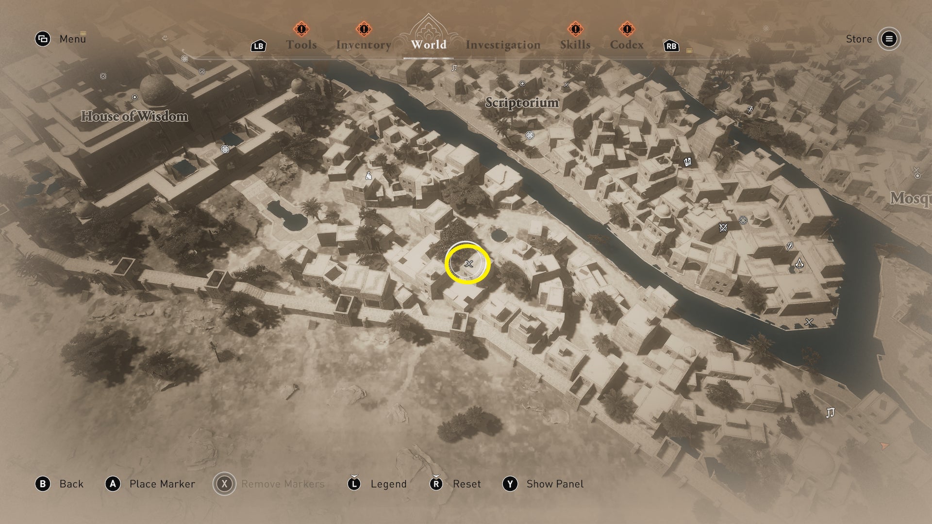 A map detailing the location of the A Challenge enigma in Assassin&rsquo;s Creed Mirage