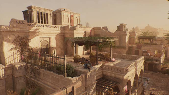 A view of the Officer’s Club in Assassin’s Creed Mirage