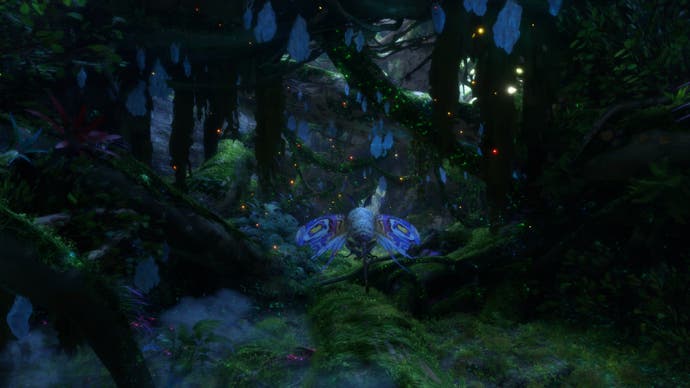 Avatar: Frontiers of Pandora screenshot showing A kinglor in flight.