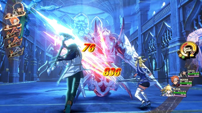 A heated battle scene from Armed Fantasia