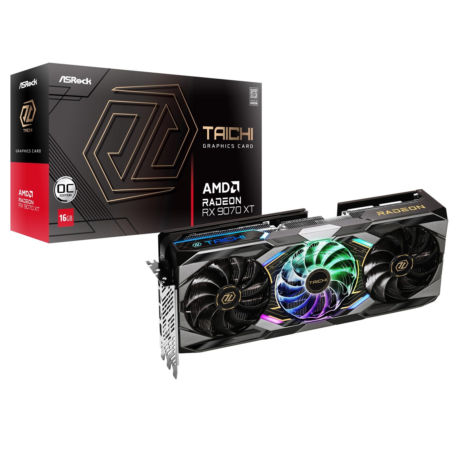 This AsRock Taichi model is the cheapest RX 9070 XT that we can
