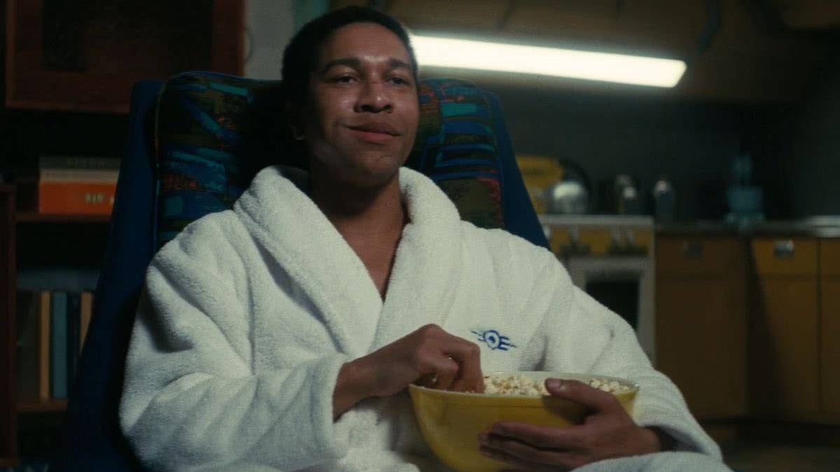 Aaron Moten como Maximus na adaptação televisiva de Fallout