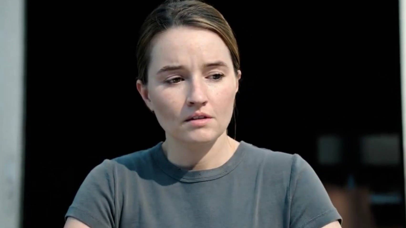 Abby looks over the WLF base in TLOU season two finale