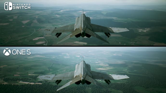 ace combat 7 switch vs xbox one s: foliage