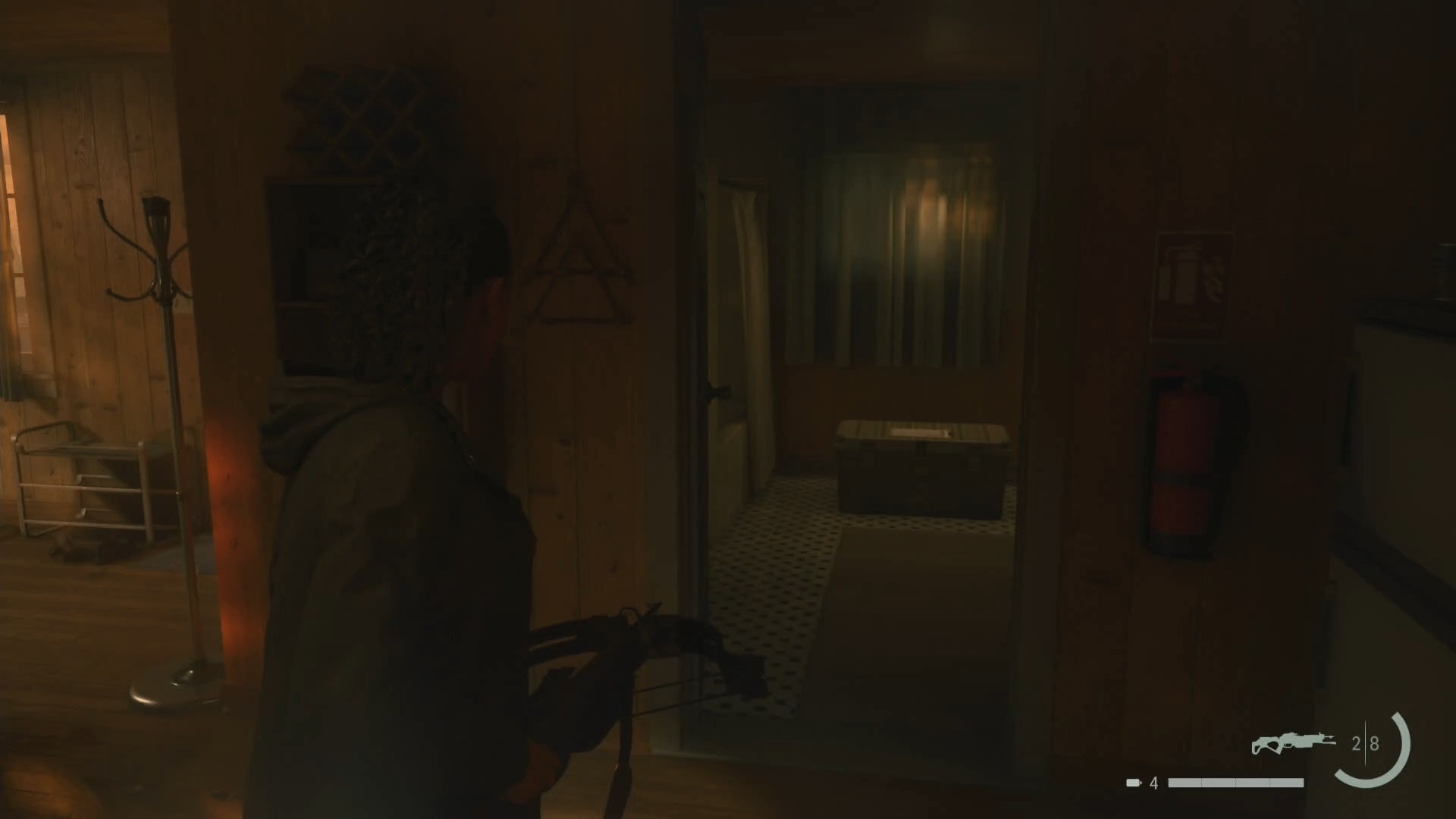 saga looking at a cult stash inside a cabin