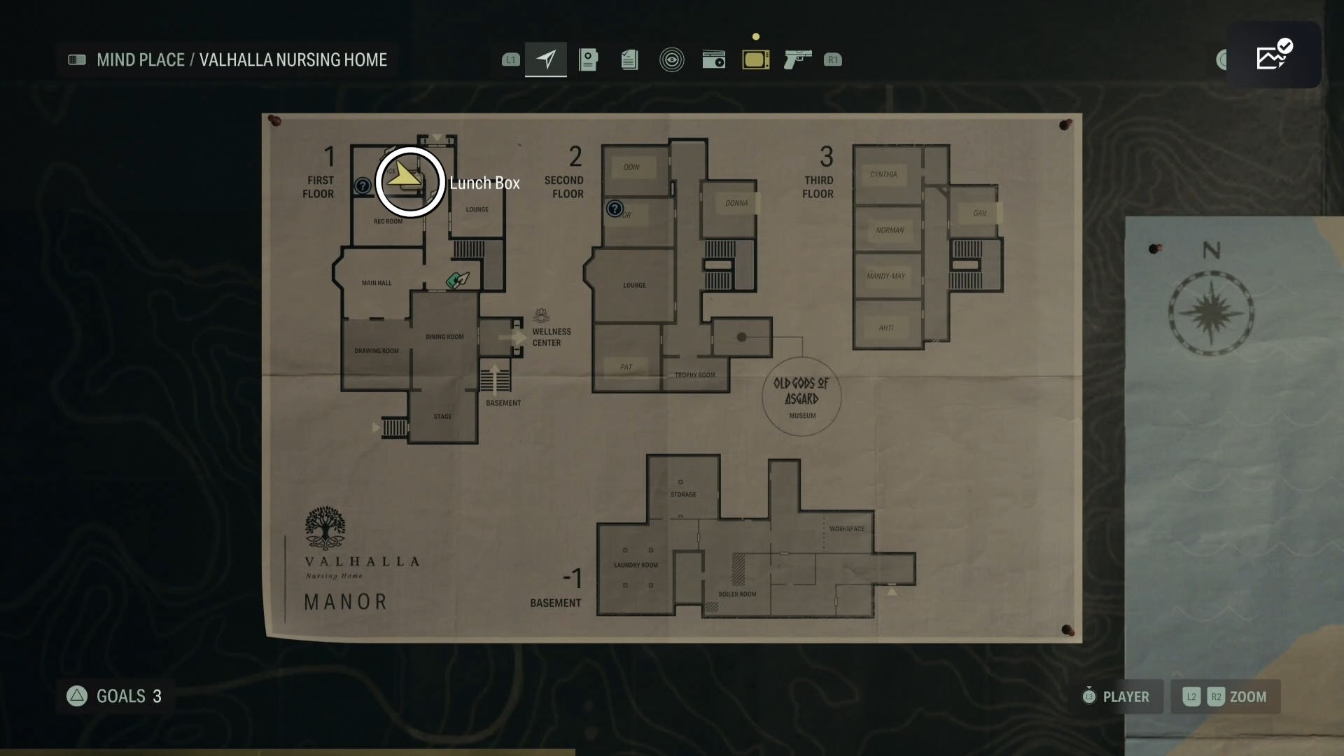 valhalla nursing home map of a lunch box location circled in white