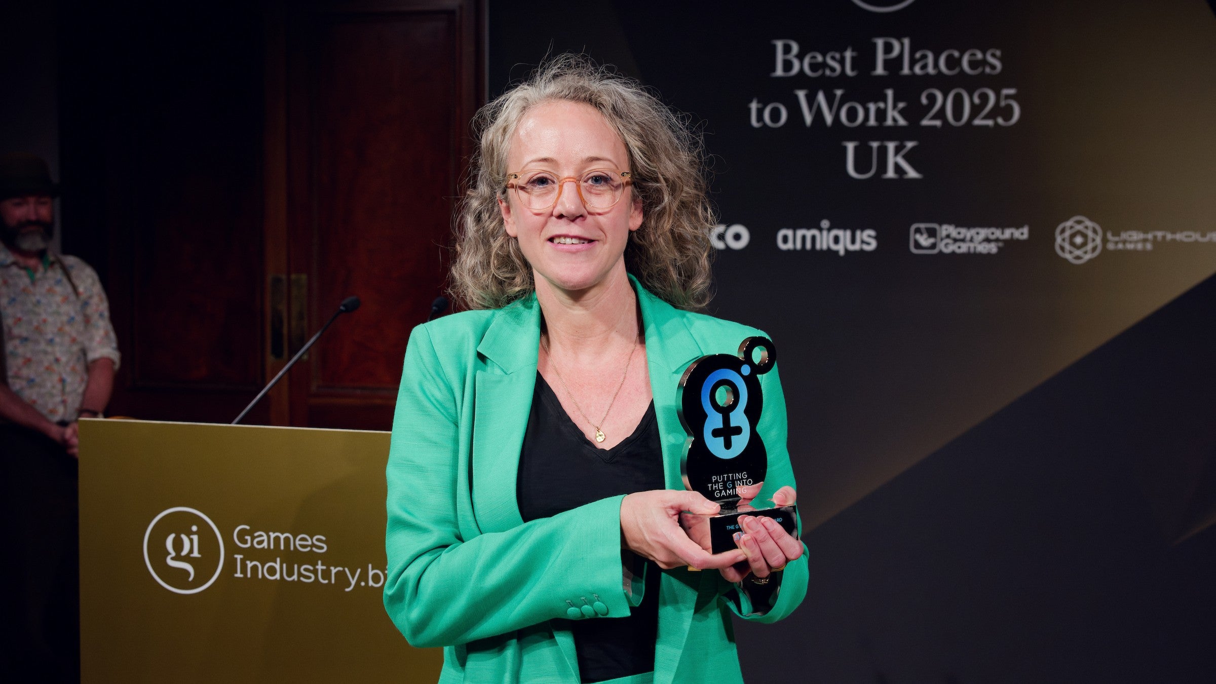 Alison Lacy won the G Into Gaming Award