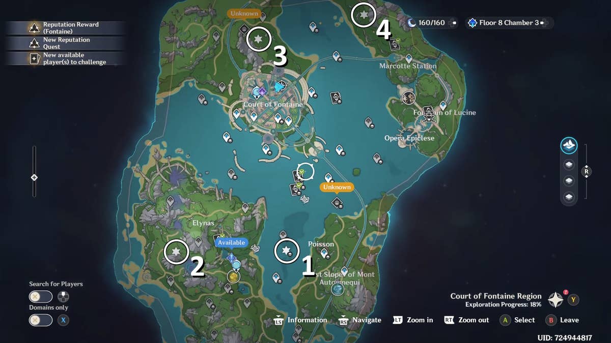 Genshin Impact Fontaine Shrine of Depths locations and how to get