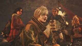 Alma, Erik, Gemma, and Olivia in Monster Hunter Wilds.