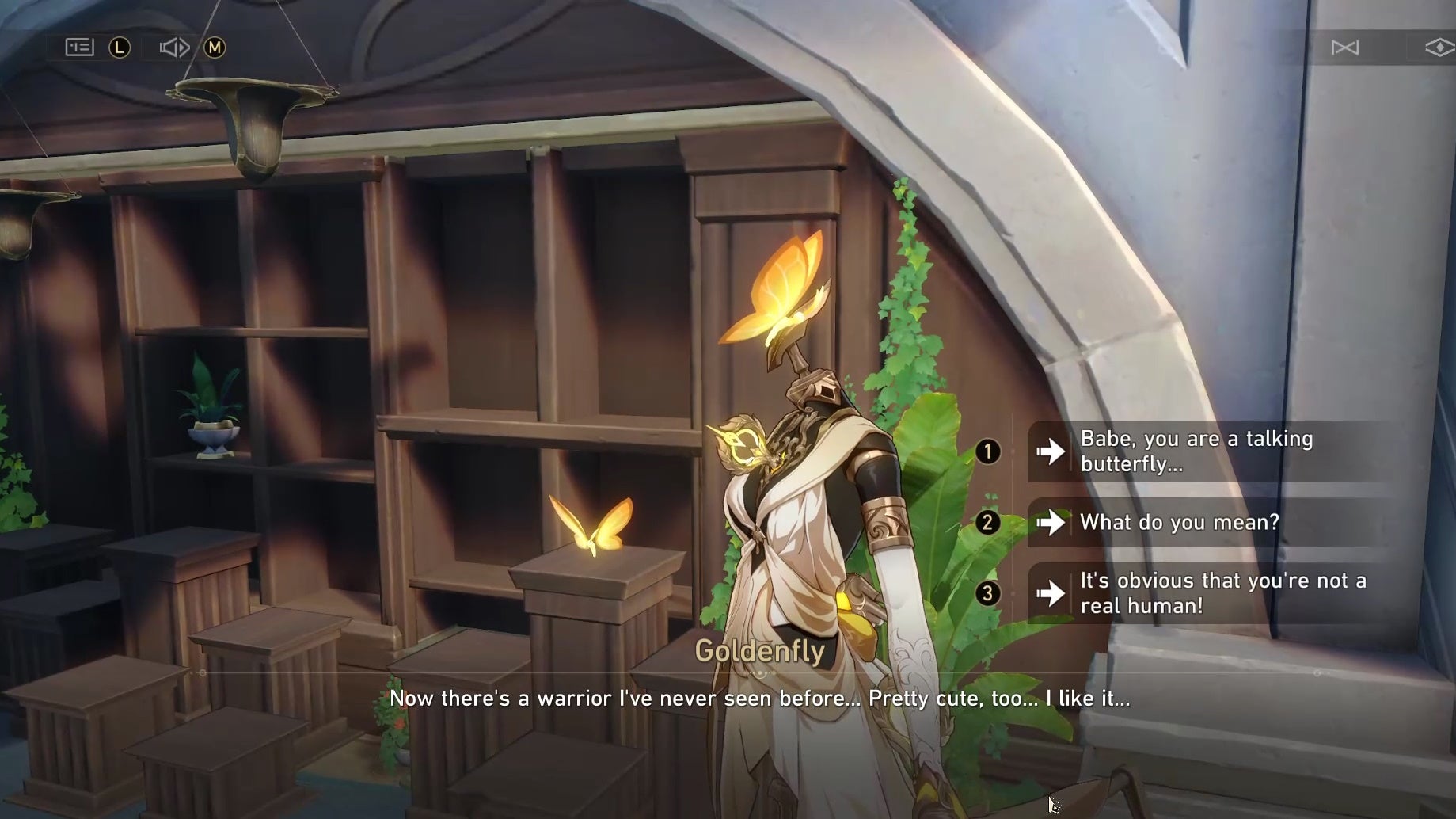 Close up of a Nymph on Okhema&rsquo;s Garmentmaker in Honkai Star Rail.