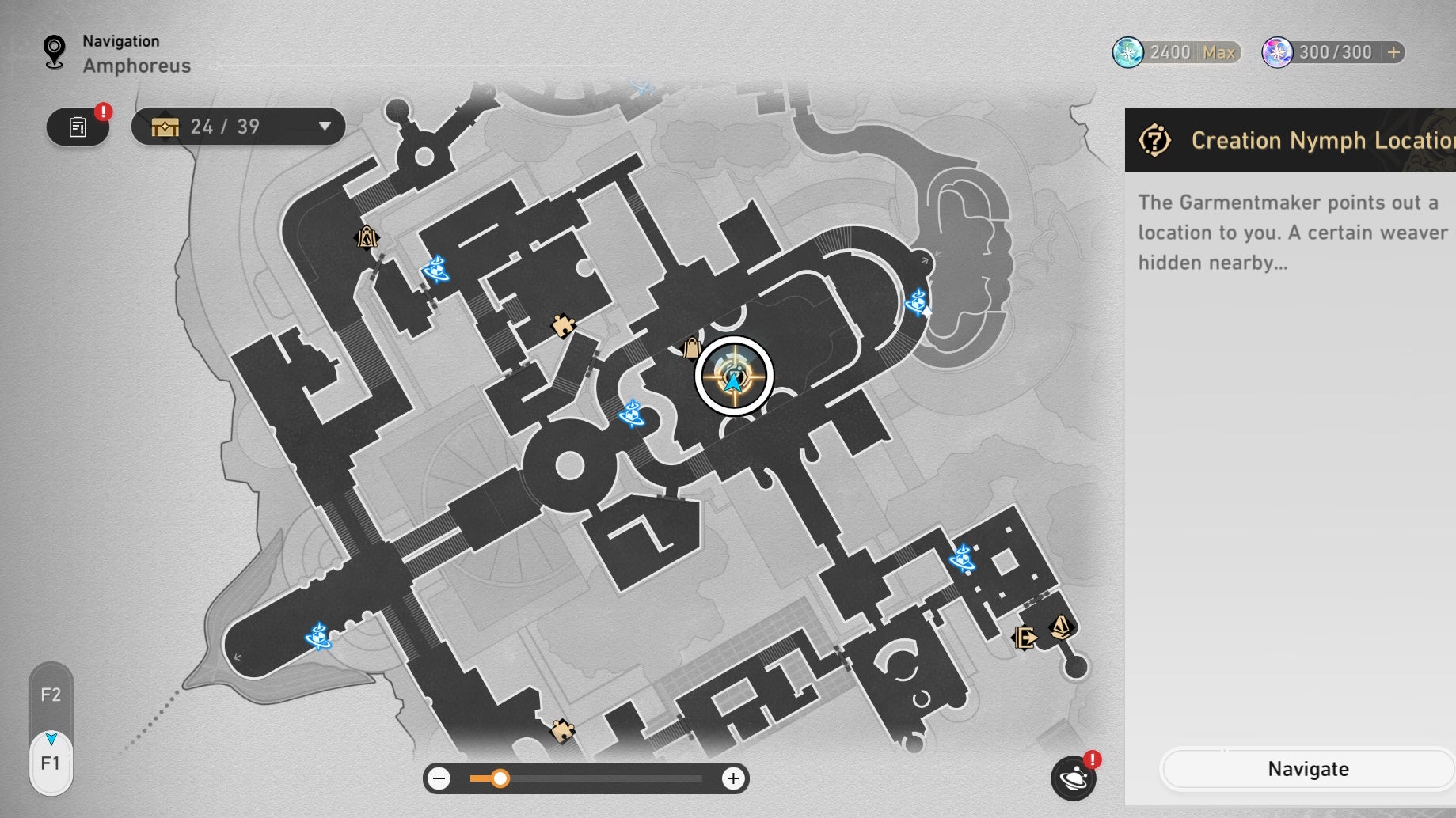 Circled map location of an Okhema Nymph in Honkai Star Rail.