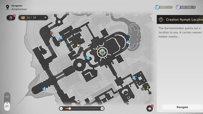 Circled map location of an Okhema Nymph in Honkai Star Rail.