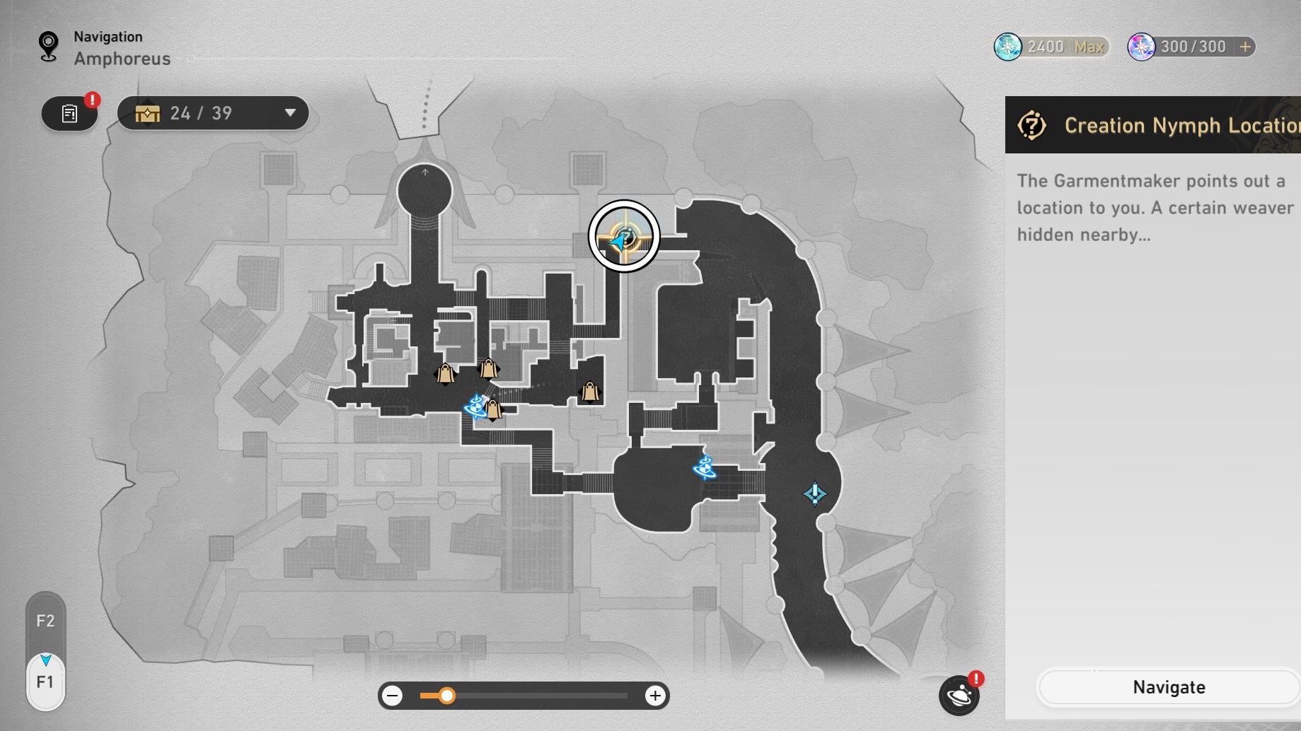 Circled map location of an Okhema Nymph in Honkai Star Rail.