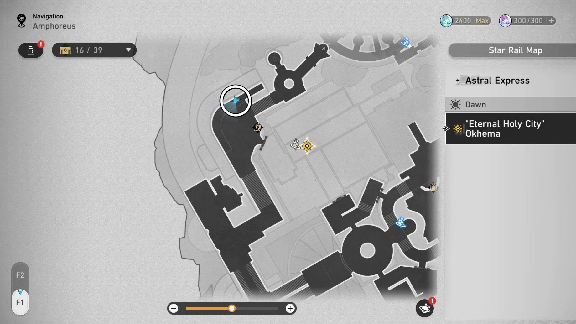 Circled map location of an Okhema Nymph in Honkai Star Rail.