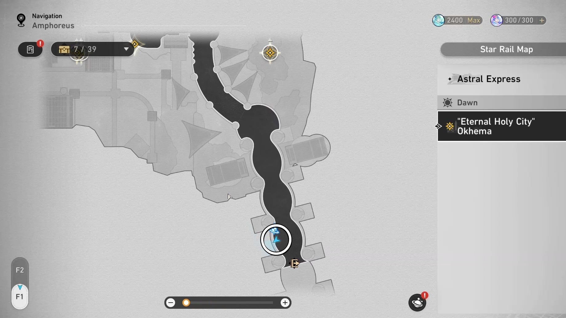 Circled map location of an Okhema Nymph in Honkai Star Rail.