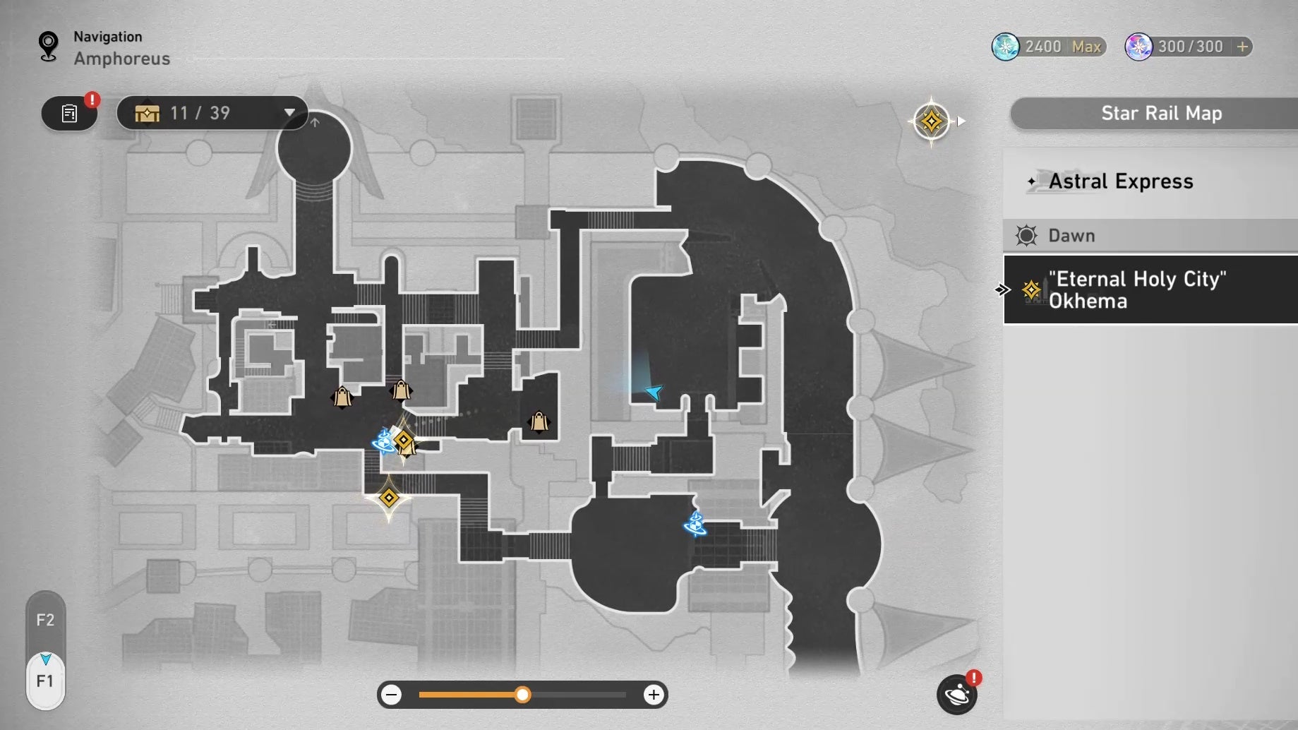 Circled map location of an Okhema Nymph in Honkai Star Rail.