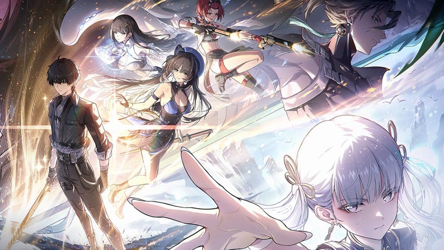 Key art showing several Resonators in Wuthering Waves.