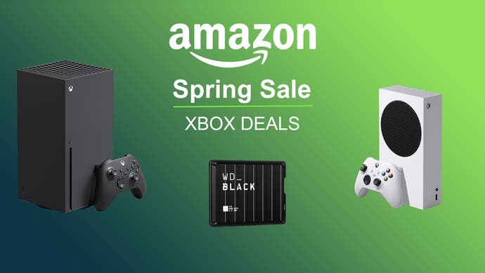 Amazon Spring Deal Days header image featuring an Xbox Series X console, a WD_Black P10 Game Storage and Xbox Series S.