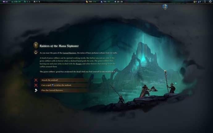 Warriors explore a Wonder in Age Of Wonders 4