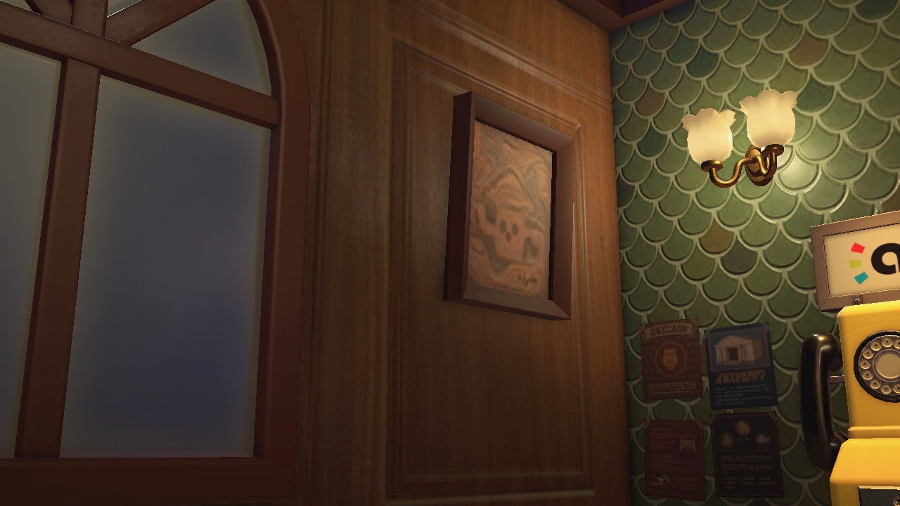 Wall art from The Roost in Animal Crossing.