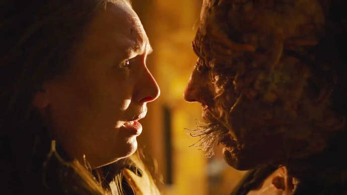 Anna Torv as Tess in her final moments with an infected in The Last of Us series