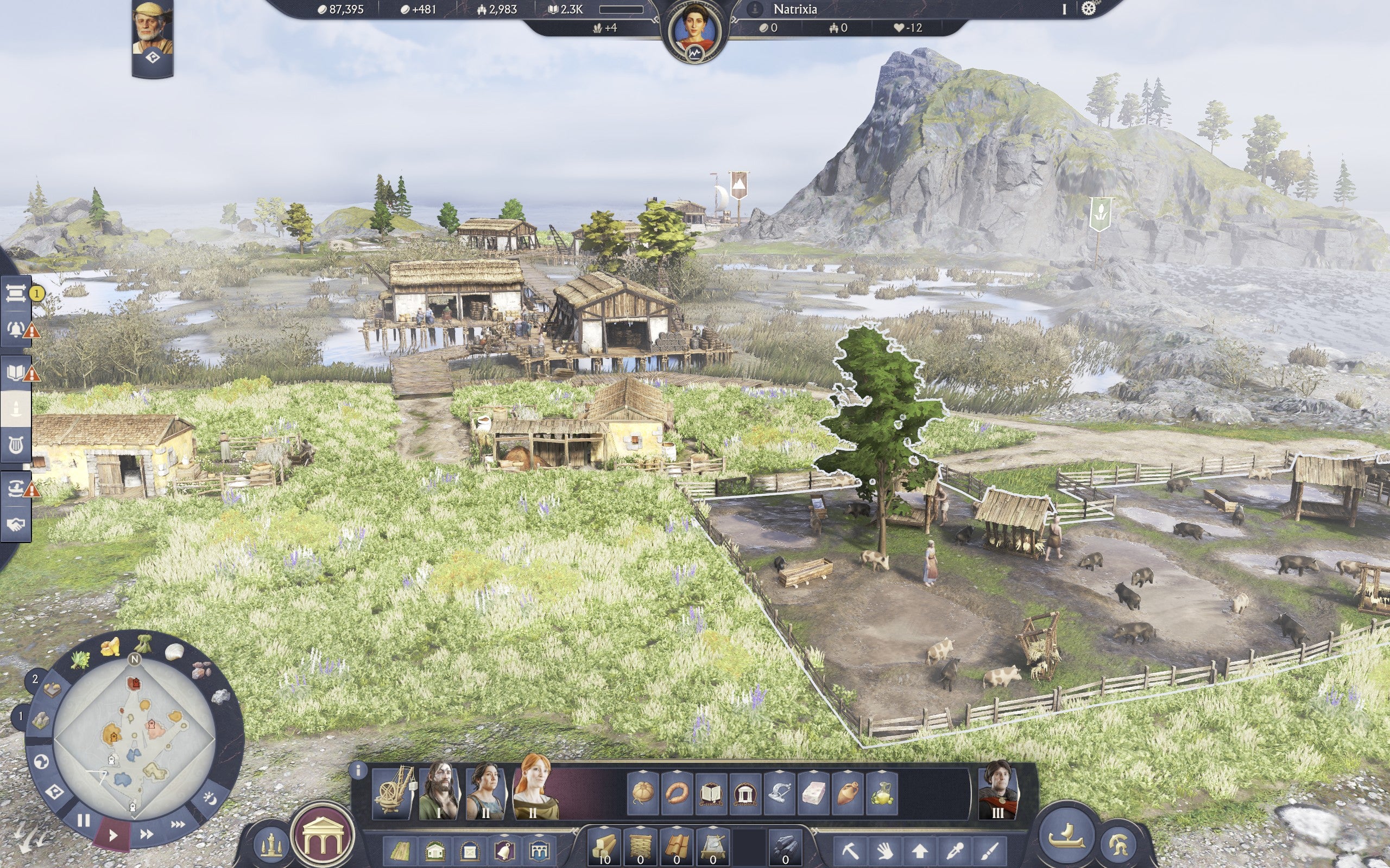 Zooming in on a farmstead in Anno 117: Pax Romana. - 7