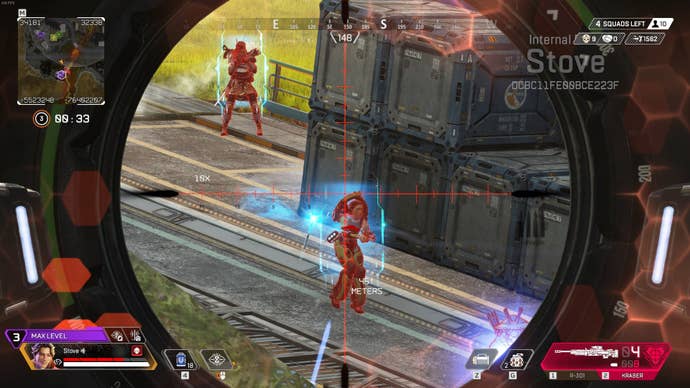 Zooming successful connected enemies tagged by Sparrow's tracking darts successful Apex Legends Season 25.