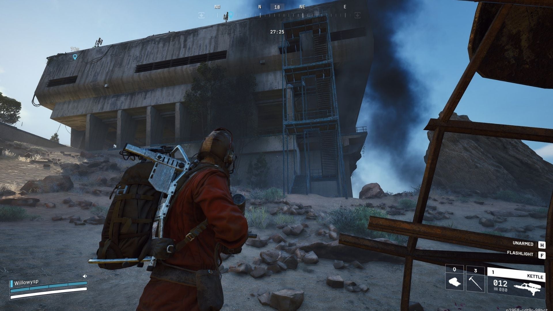 An image showing the blue stairs outside the Research and Administration building Arc Raiders - 1