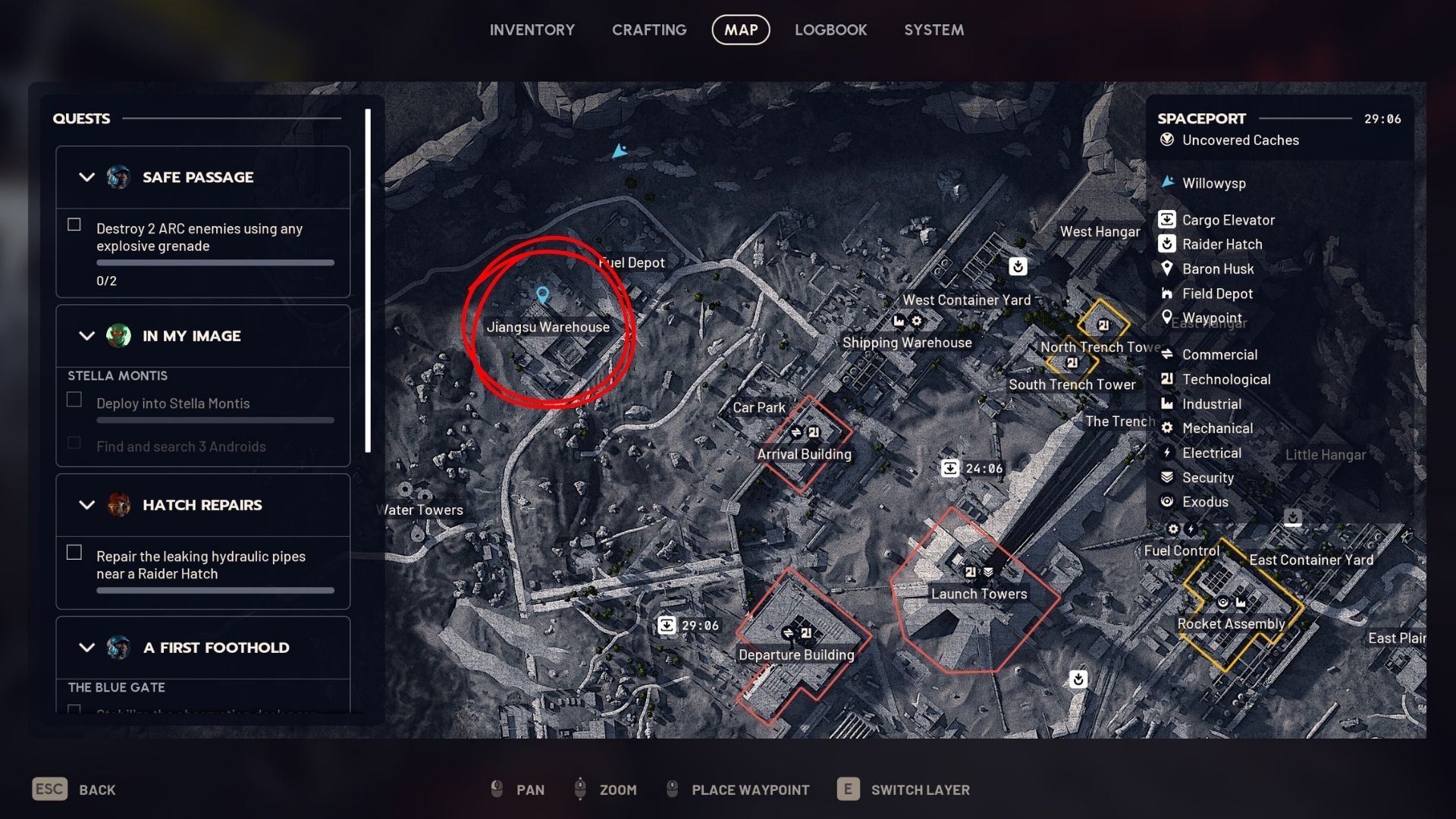 Jiangsu Warehouse map location in Arc Raiders - 4