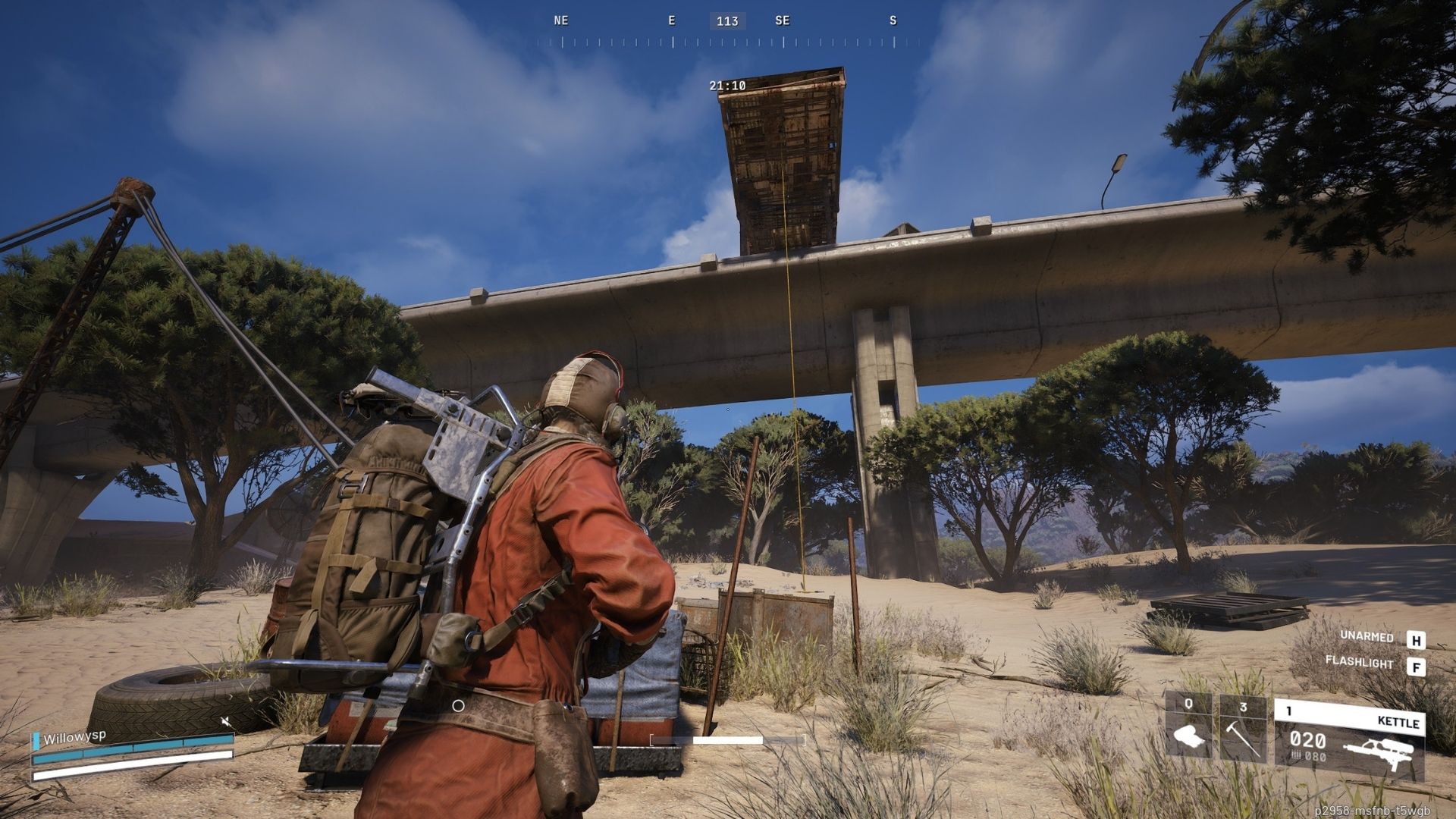 An image showing the zipline you need to reach the Abandoned Highway Camp in Arc Raiders - 5