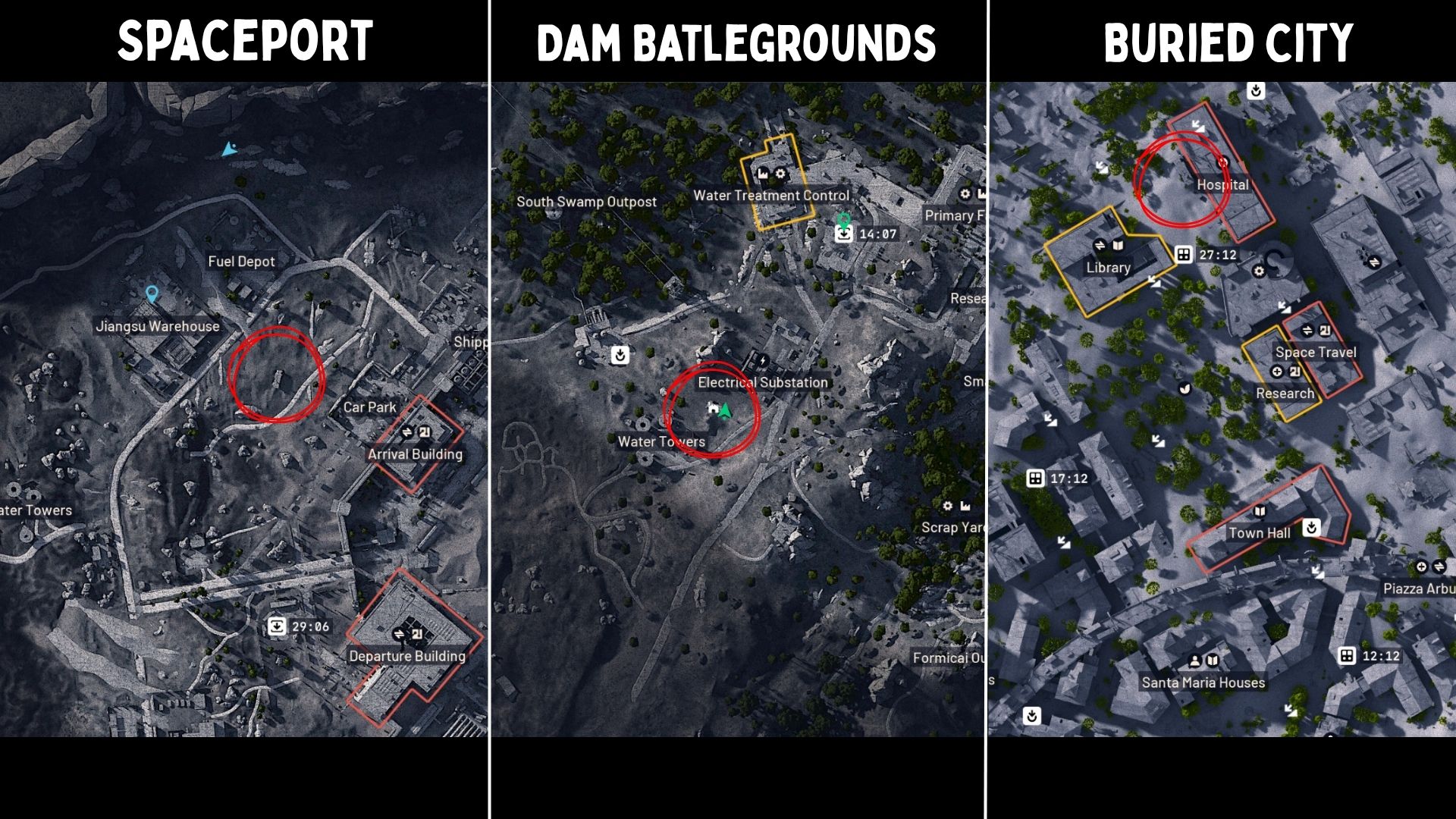 An image showing field depots in three locations of Arc Raiders - 5