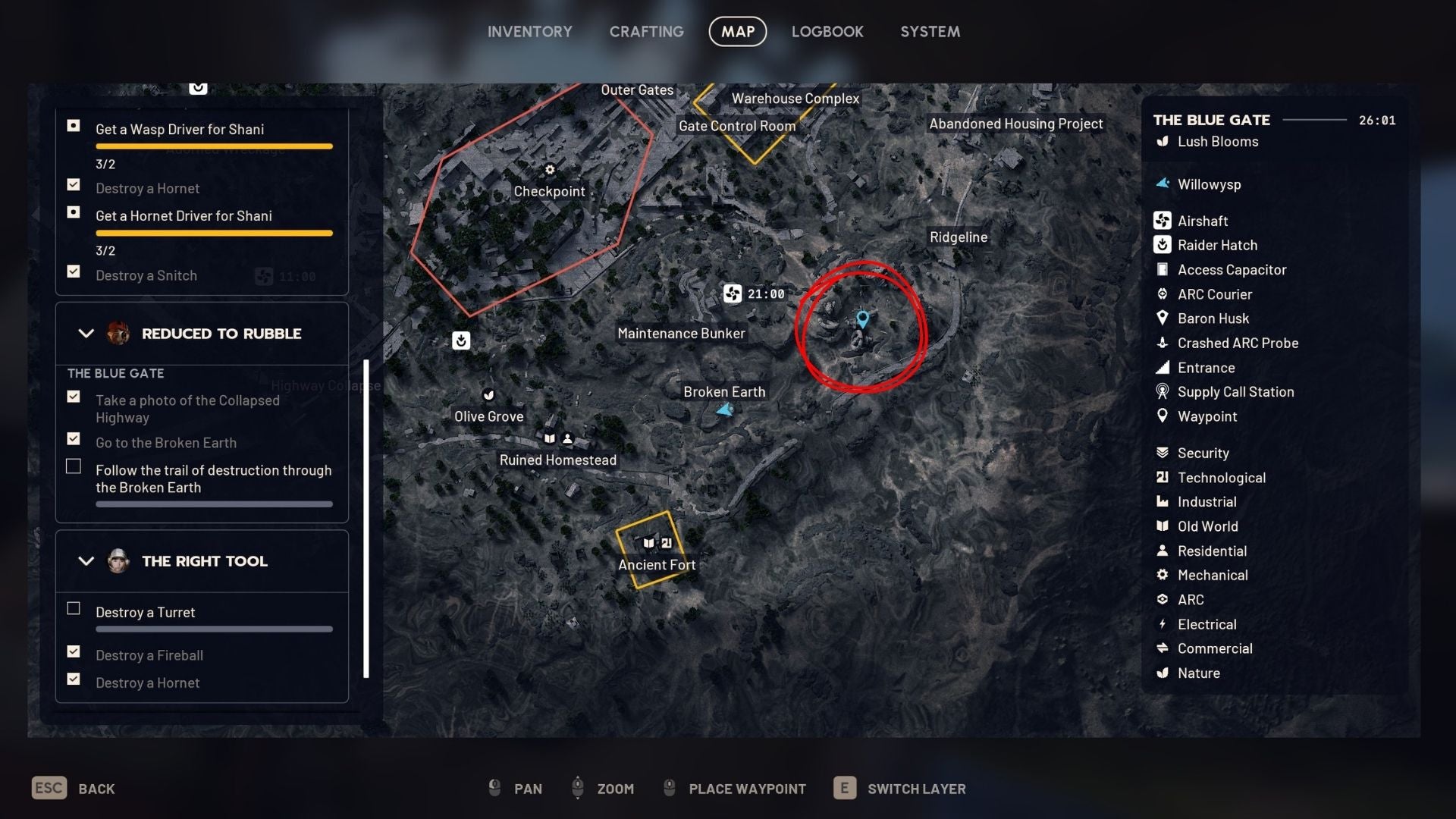 An image showing the location of the ARC from Reduced to Rubble quest in Arc Raiders - 7