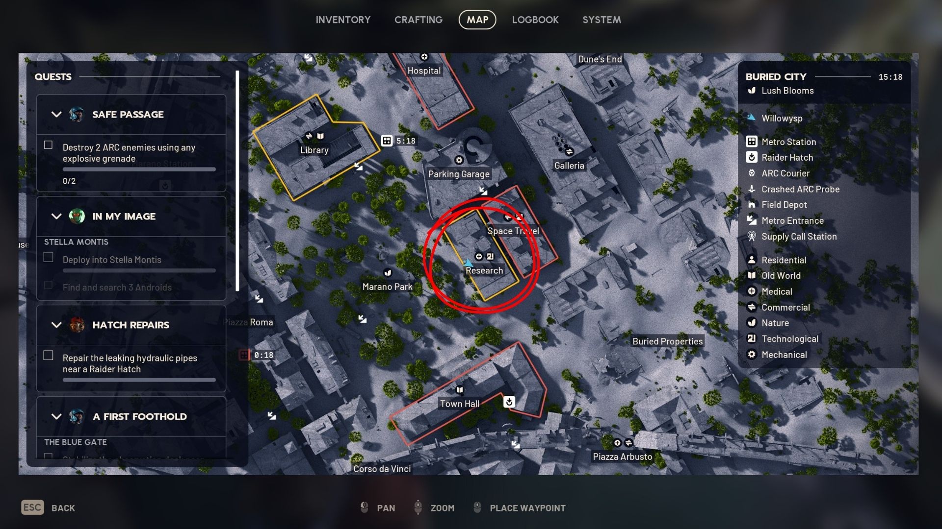 Root of the Matter Research Building map location for Arc Raiders - 4