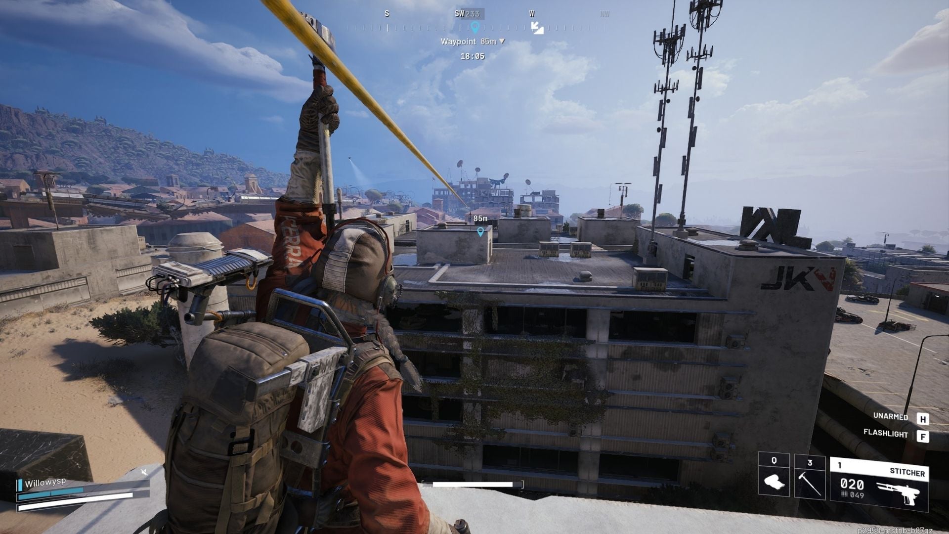 An image showing the zipline you can use to reach the Research Building in Arc Raiders - 5