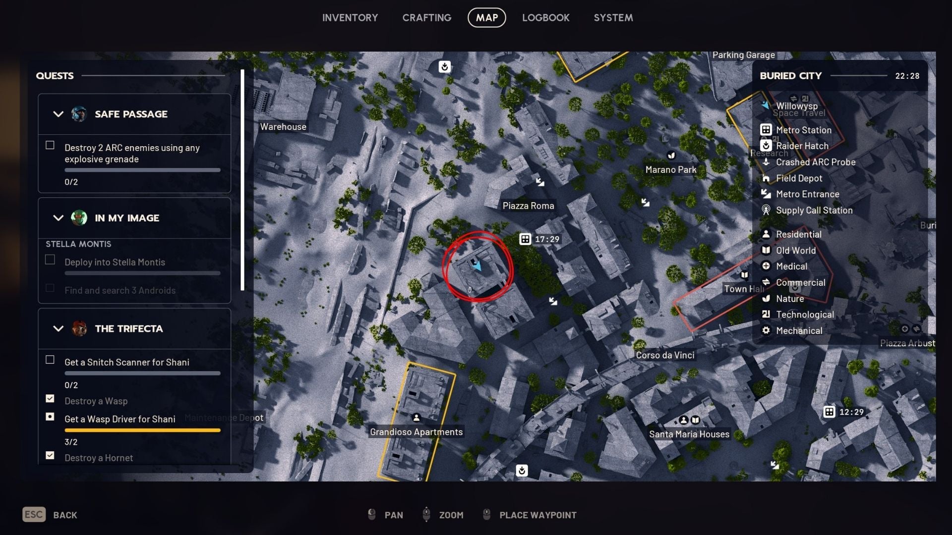 An image showing the location of the Unexpected Initiative rooftop in Arc Raiders - 6
