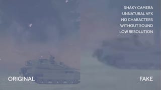 Arma 3 fake footage example, as published by Bohemia Interactive.