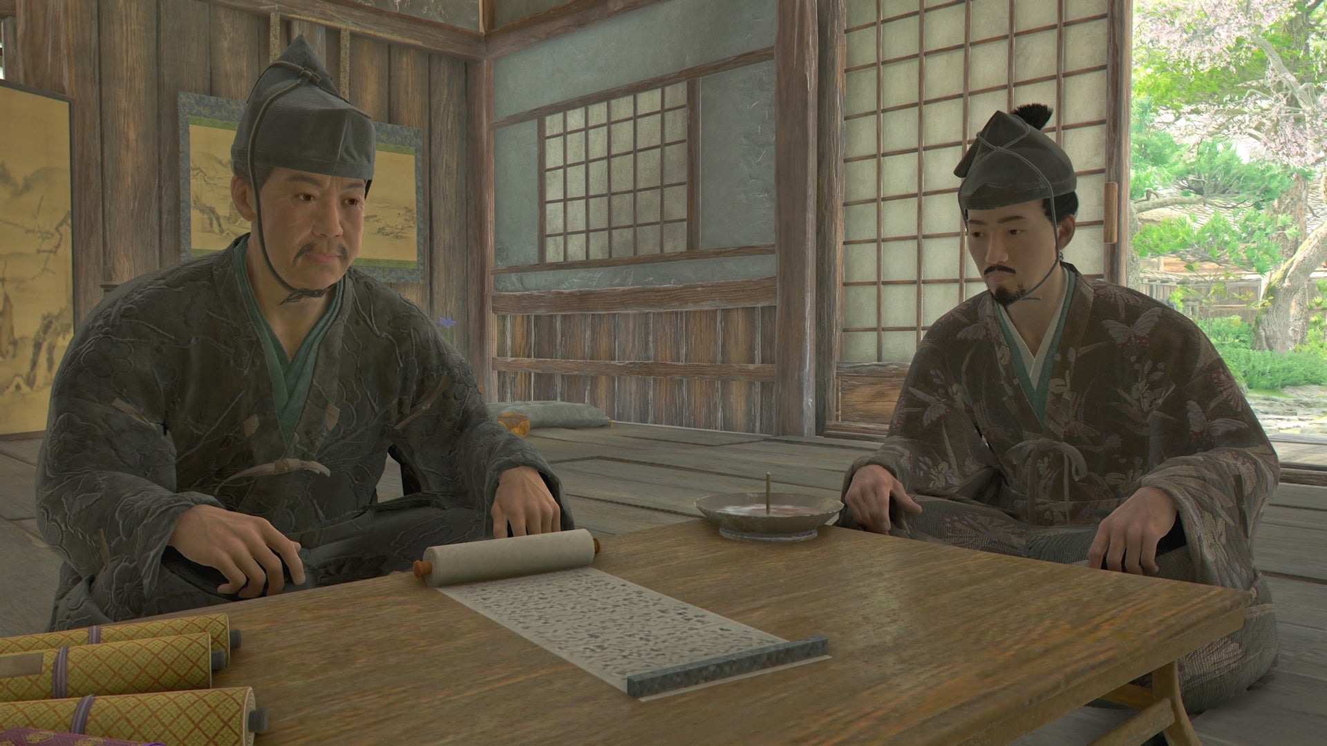 Imai Sokyu and Imai Sokun from Assassin&rsquo;s Creed Shadows.