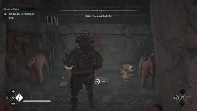 Yasuke looting a chest in Assassin’s Creed Shadows.