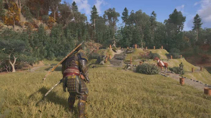 Yasuke outside of the Megalithic Vault Kofun in Assassin’s Creed Shadows.