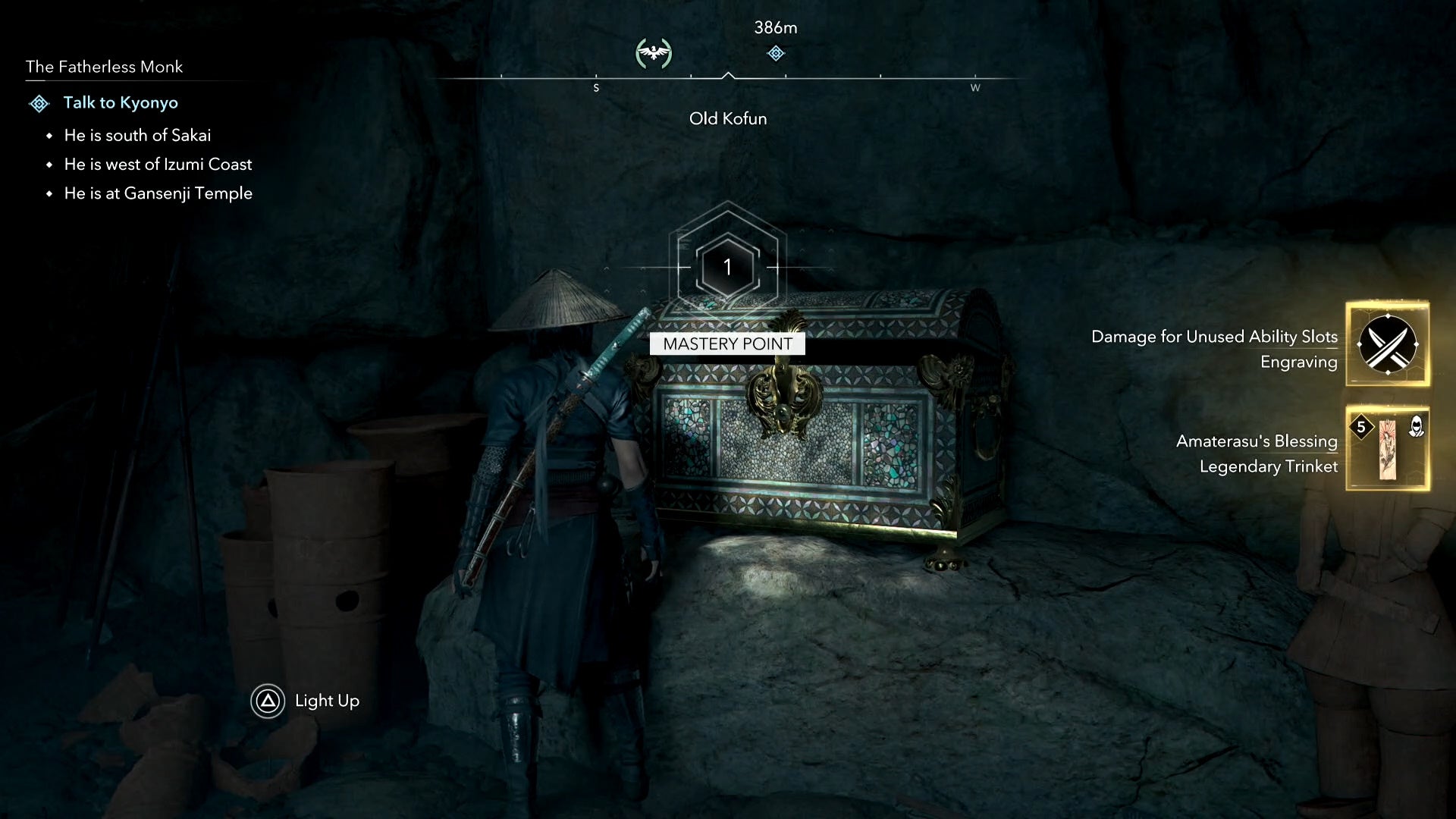 The Legendary Chest rewards for the Old Kofun in Assassin&rsquo;s Creed Shadows.