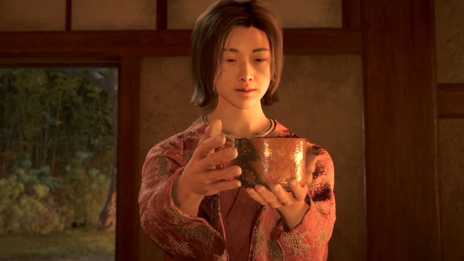 Naoe at the Tea Ceremony in Assassin&rsquo;s Creed Shadows.