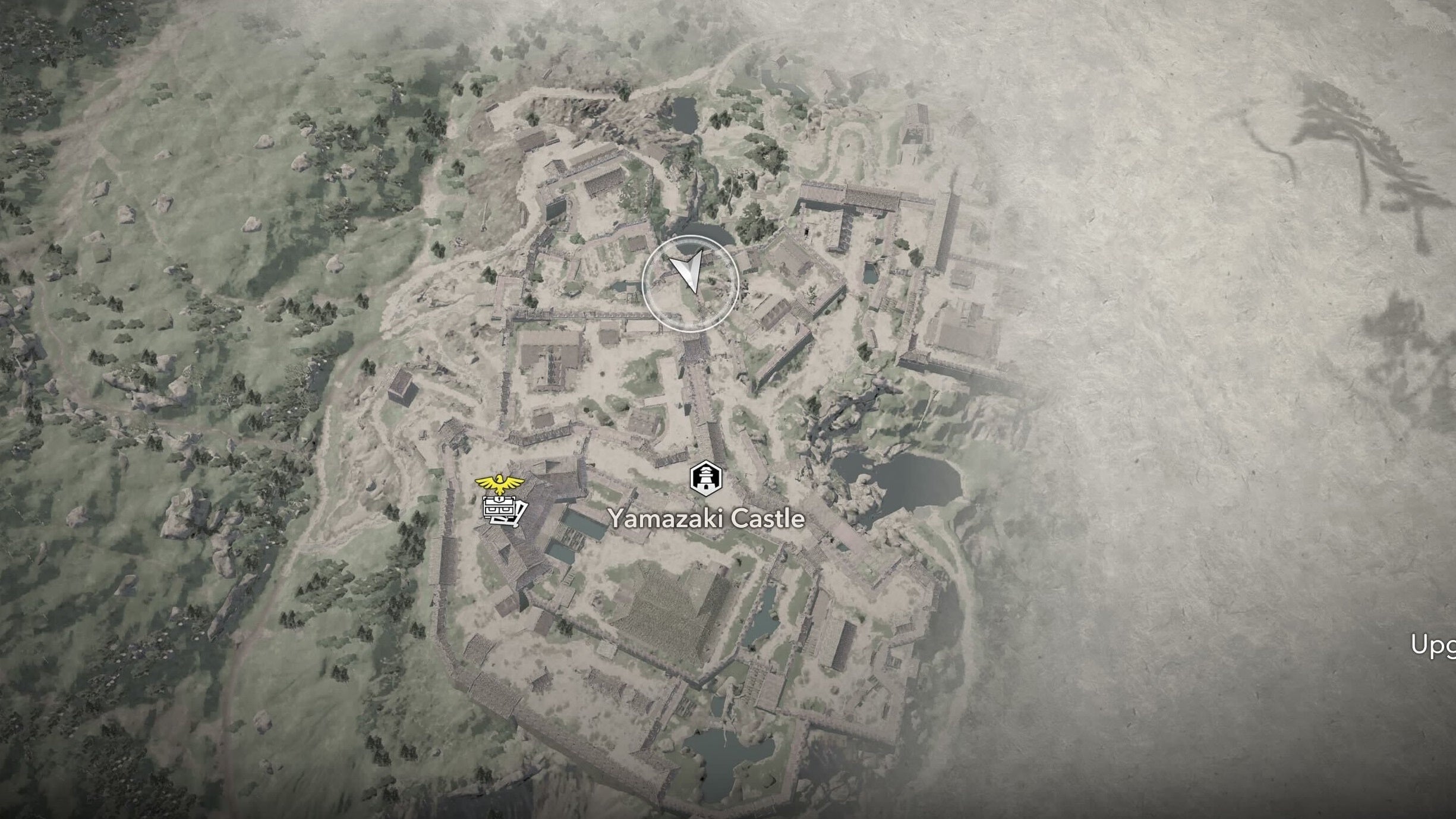 Map view of a Samuari Daisho location at Yamazaki Castle in Assassin&rsquo;s Creed Shadows.