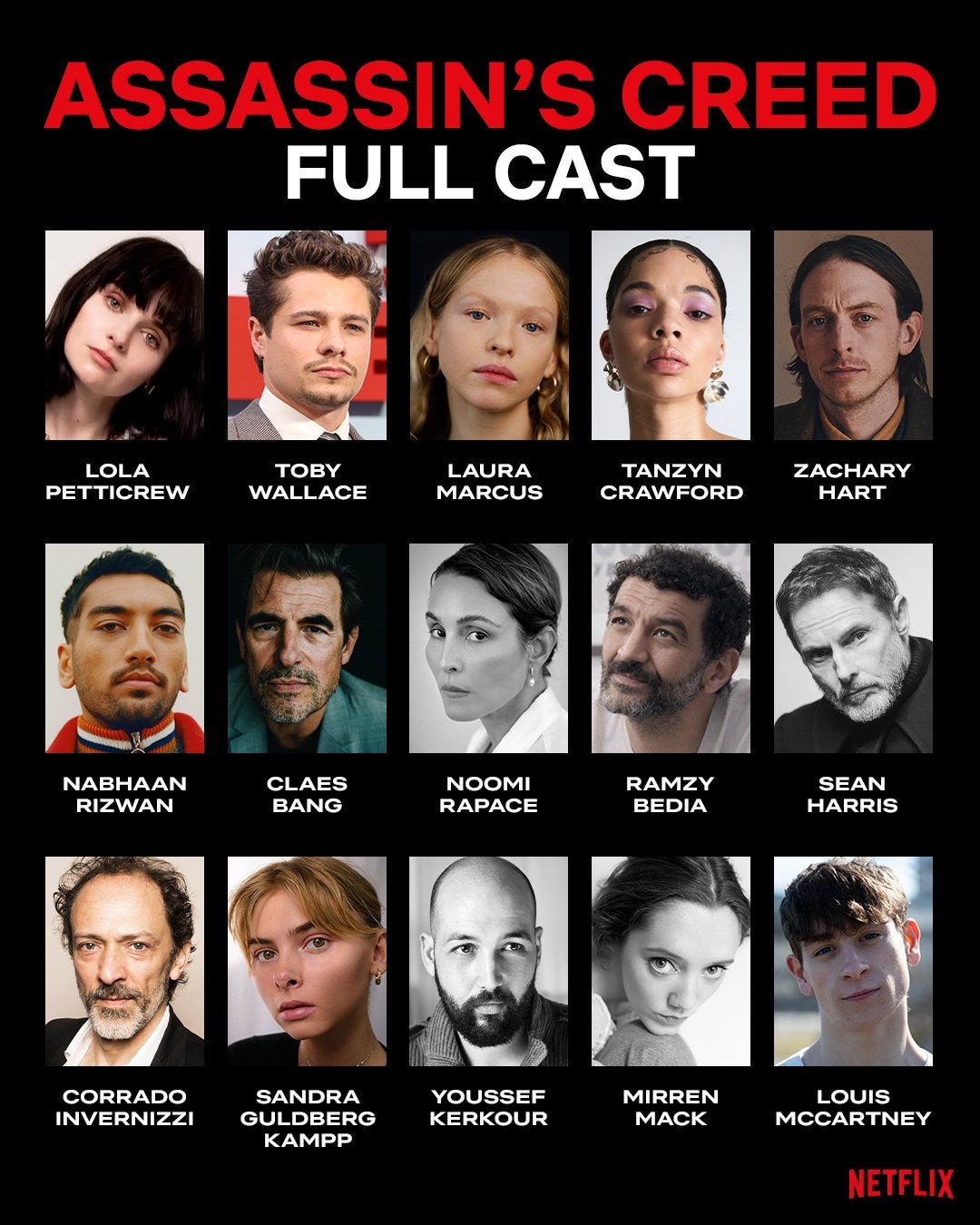 Assassin's Creed TV cast